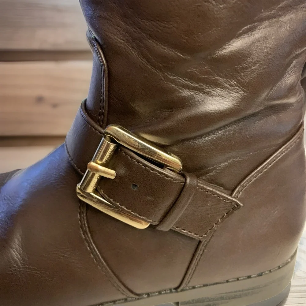 Michael Kors Brown Boots  For Girls Sz 1 Inside Zipper 1